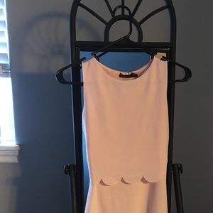 Very cute blush colored bodycon dress